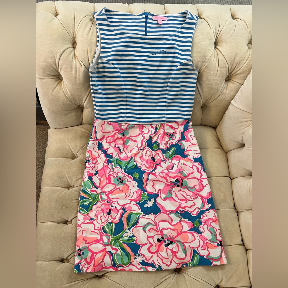 Lilly Pulitzer dual print pencil dress